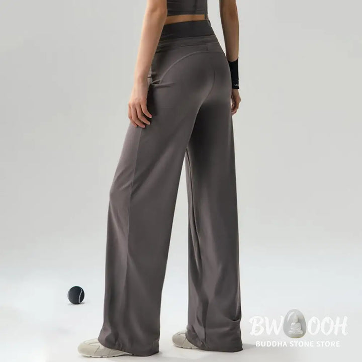 Buddha Stones Casual Drawstring Yoga Sports Gym Elastic Waist Women&