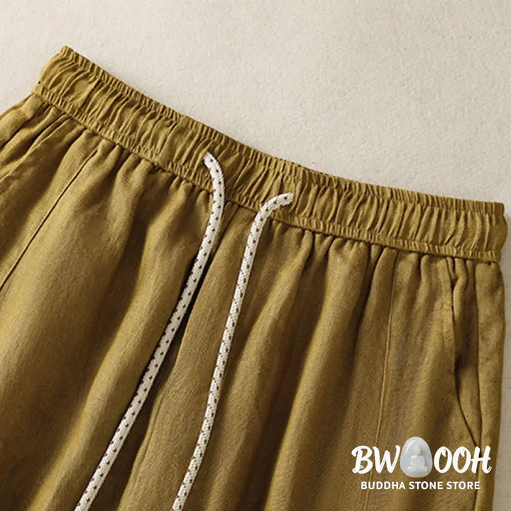 BWOOOH printed wide-leg yoga pants - Casual Embroided Bead Drawstring Women&
