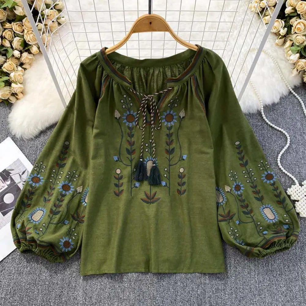 BWOOOH printed yoga pants - Casual Embroidery Flower Leaf Pattern Wo