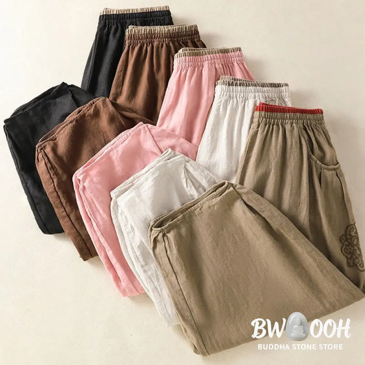 BWOOOH printed harem pants - Casual Embroidery Women&