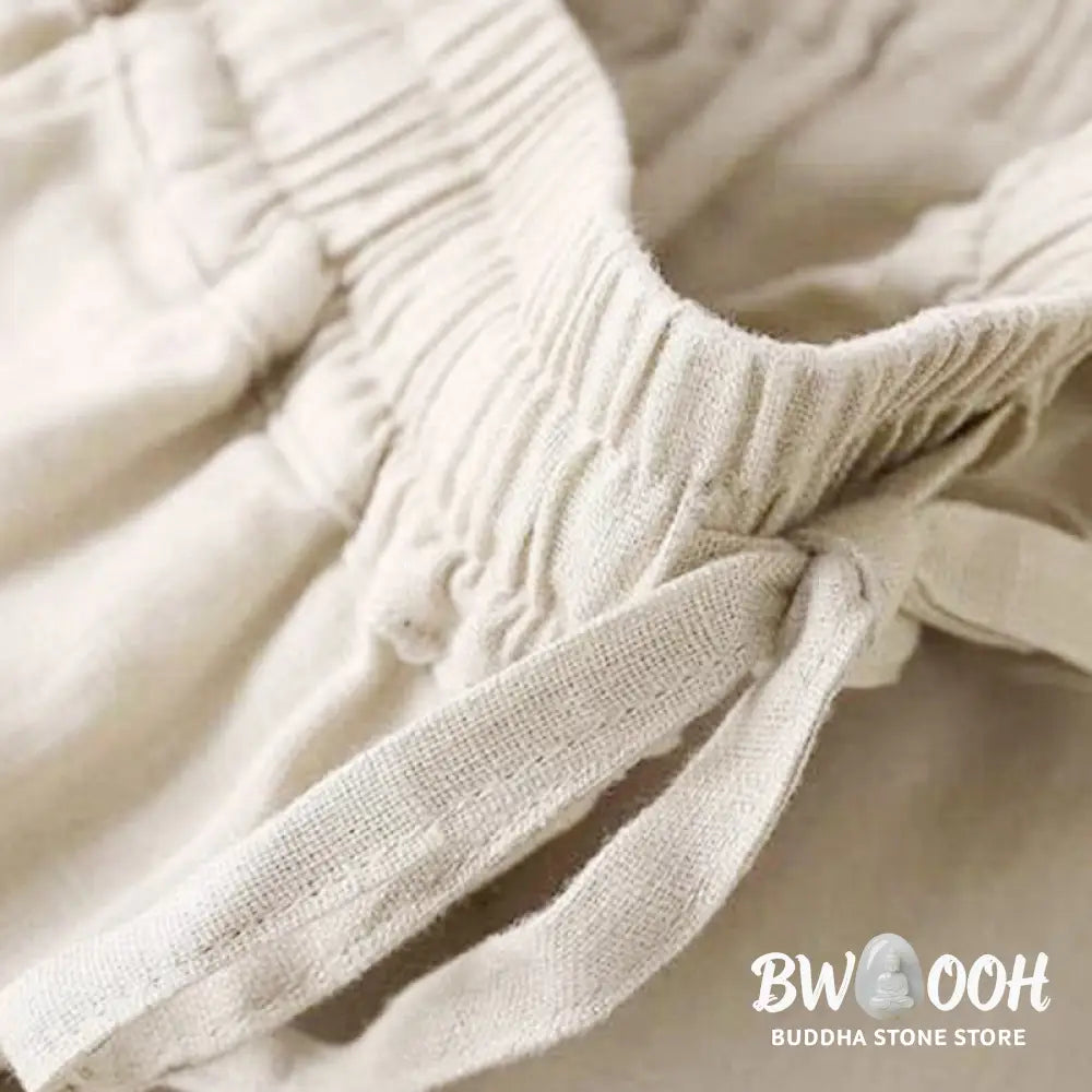 BWOOOH printed wide-leg yoga pants - Casual High Waist Lace-up Wide Leg Pants