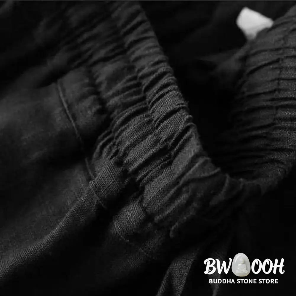 BWOOOH printed wide-leg yoga pants - Casual High Waist Lace-up Wide Leg Pants