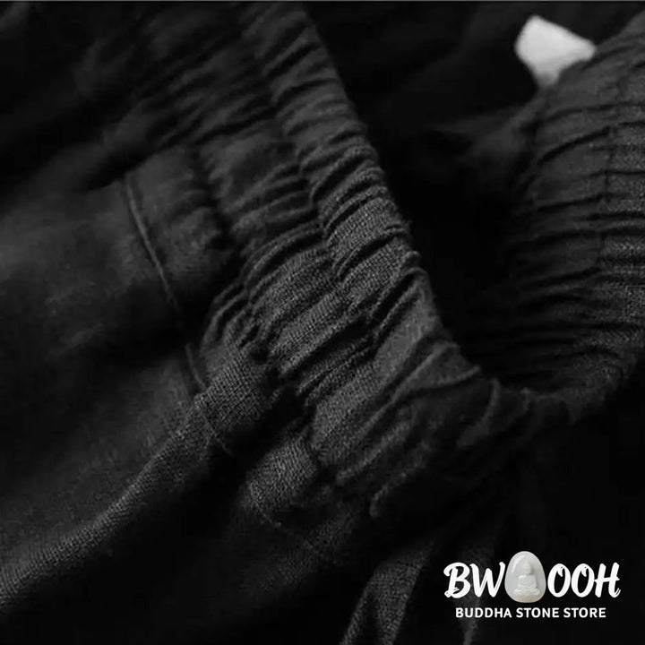 BWOOOH printed wide-leg yoga pants - Casual High Waist Lace-up Wide Leg Pants