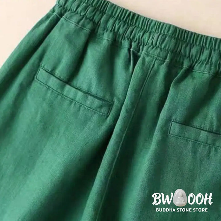 BWOOOH printed wide-leg yoga pants - Casual High Waist Lace-up Wide Leg Pants