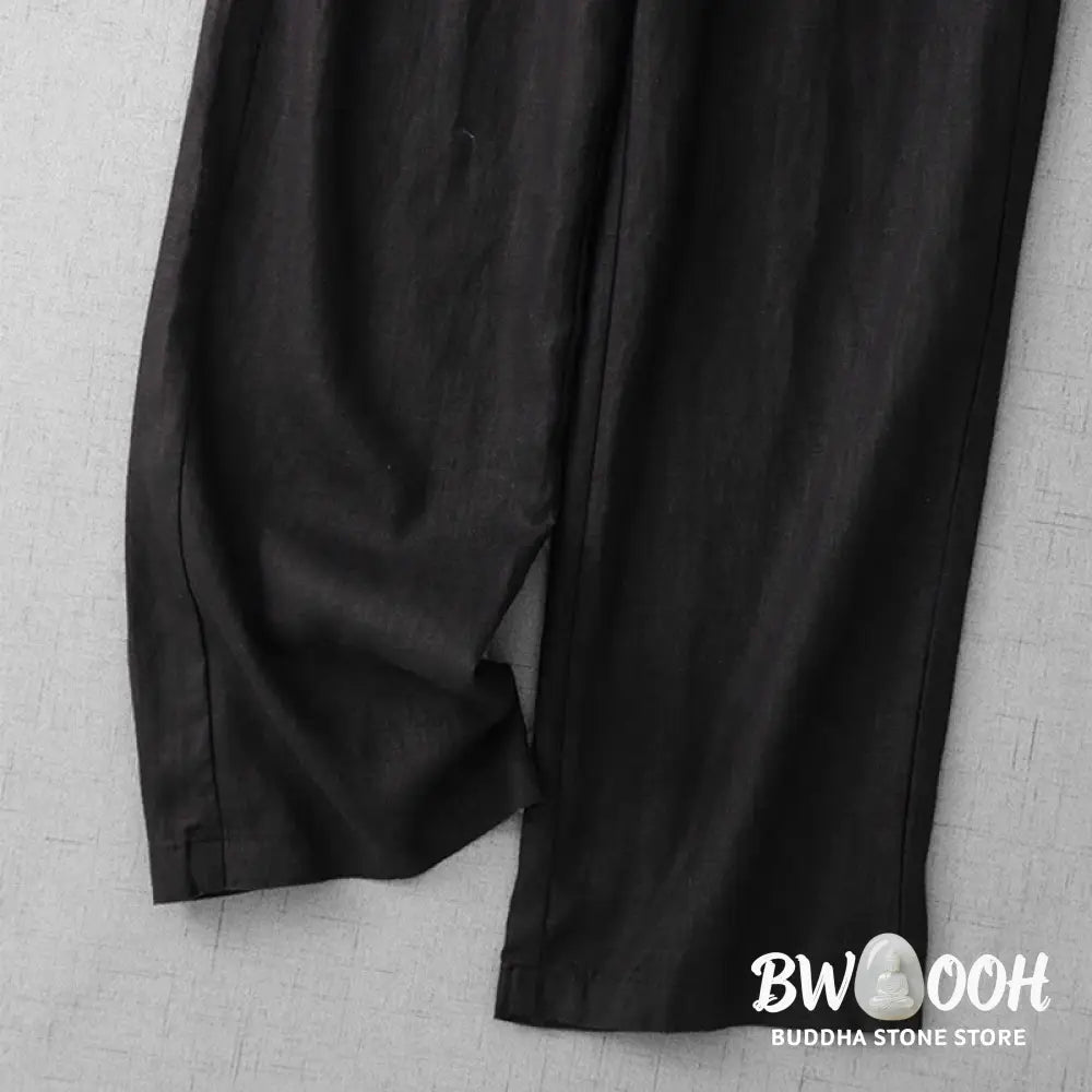 BWOOOH printed wide-leg yoga pants - Casual High Waist Ruffled Drawstring Des
