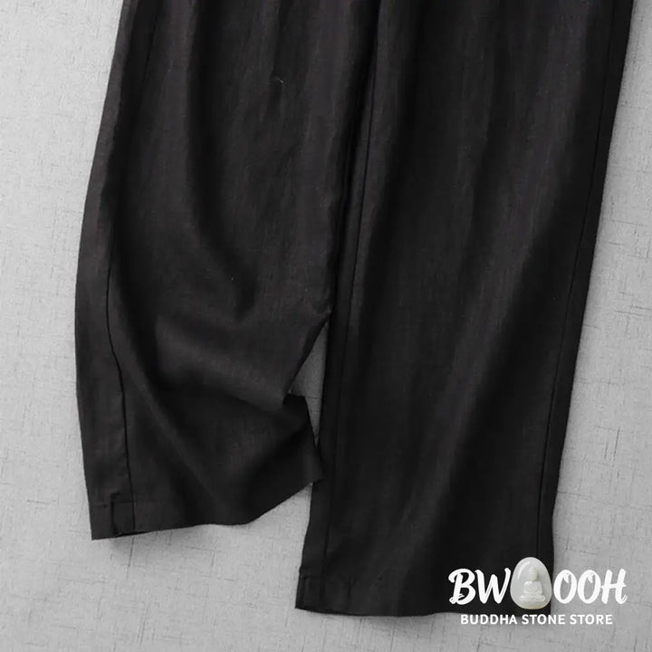 BWOOOH printed wide-leg yoga pants - Casual High Waist Ruffled Drawstring Des
