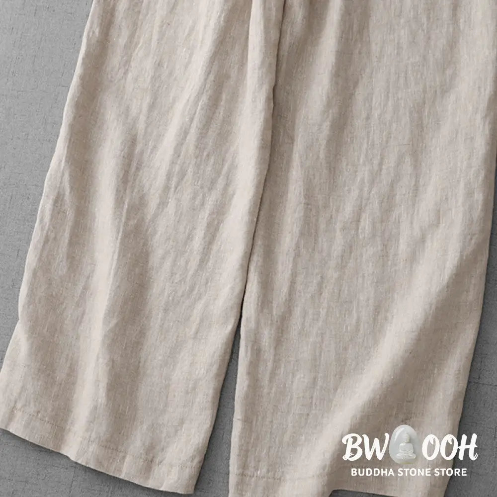 BWOOOH printed wide-leg yoga pants - Casual High Waist Ruffled Drawstring Des