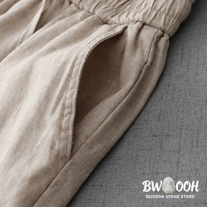 BWOOOH printed wide-leg yoga pants - Casual High Waist Ruffled Drawstring Des