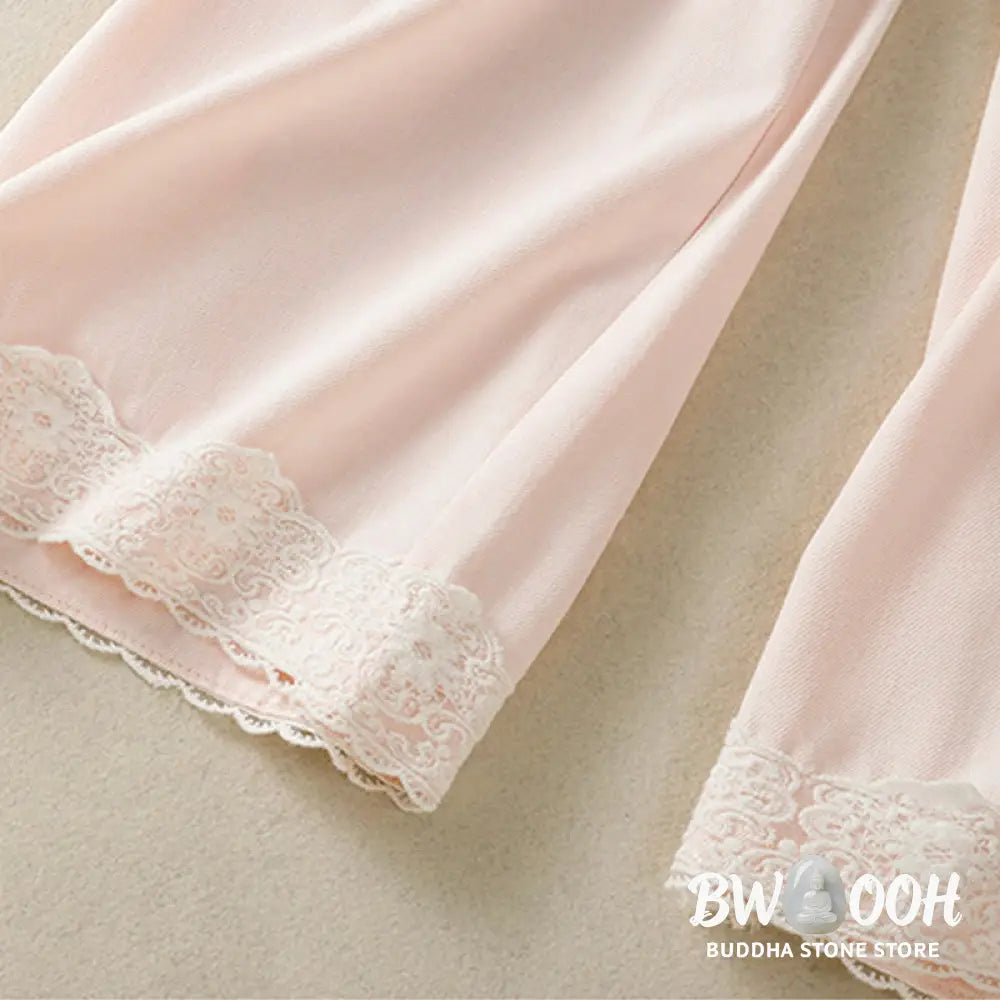 BWOOOH printed wide-leg yoga pants - Casual Lace Patchwork Design High Waist 