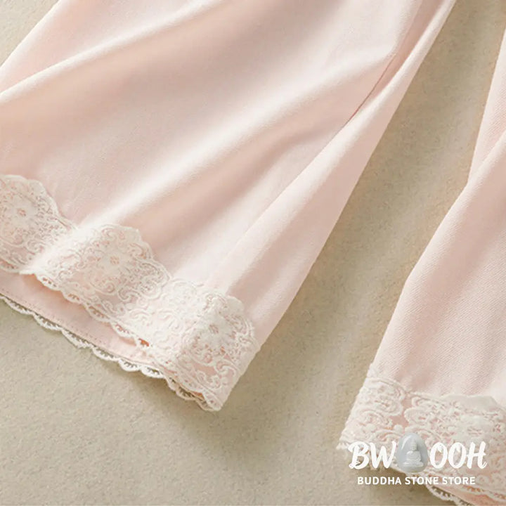 BWOOOH printed wide-leg yoga pants - Casual Lace Patchwork Design High Waist 