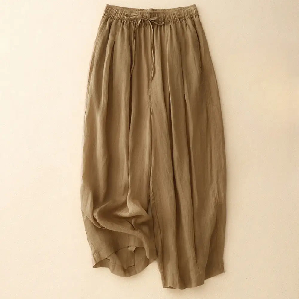 BWOOOH printed harem pants - Casual Loose Double Layer 7-8 Length Cro