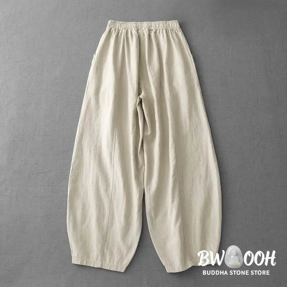 Buddha Stones Casual Plain 7-8 Length Women&
