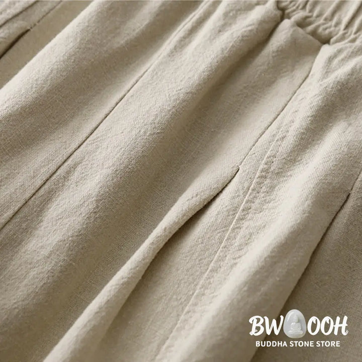 Buddha Stones Casual Plain 7-8 Length Women&