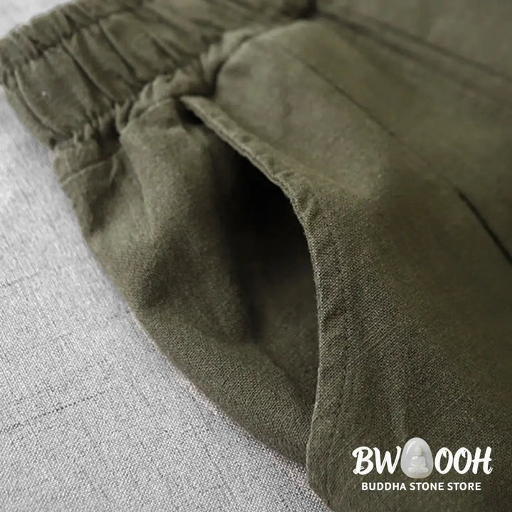 Buddha Stones Casual Plain 7-8 Length Women&