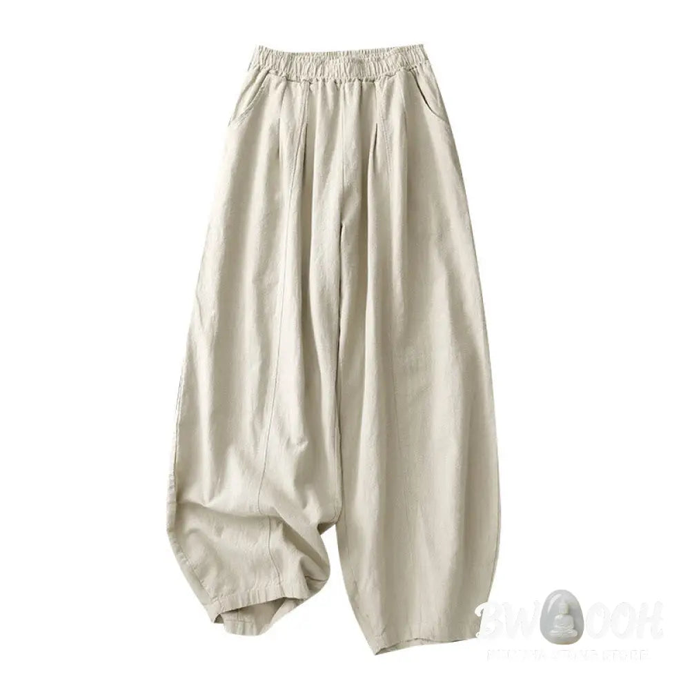 Buddha Stones Casual Plain 7-8 Length Women&