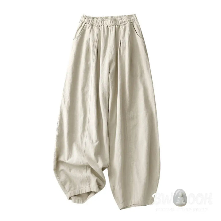 Buddha Stones Casual Plain 7-8 Length Women&