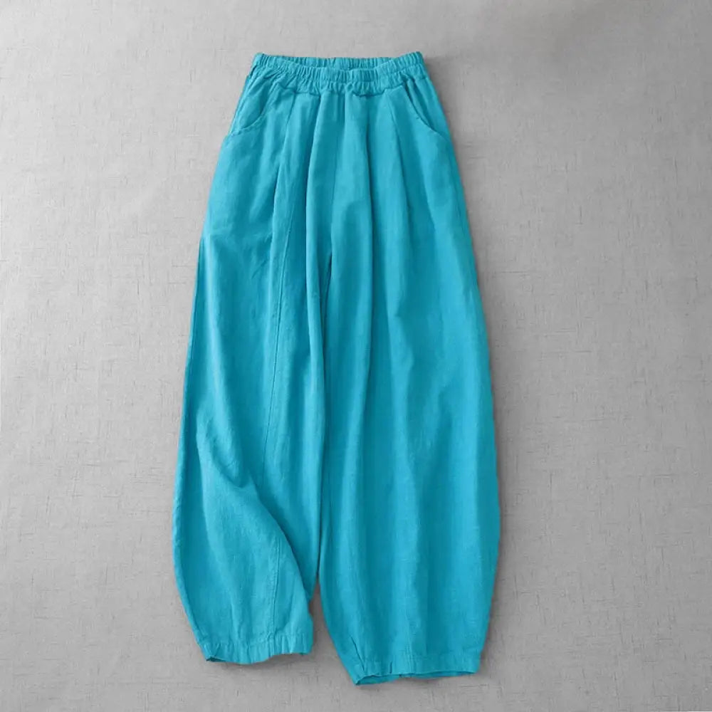 Buddha Stones Casual Plain 7-8 Length Women&