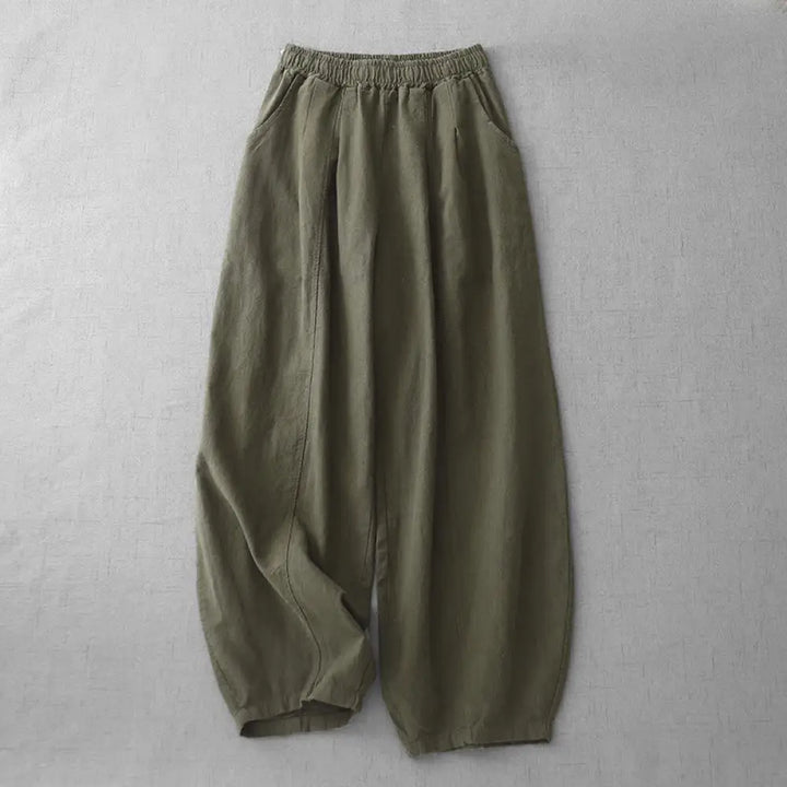 Buddha Stones Casual Plain 7-8 Length Women&
