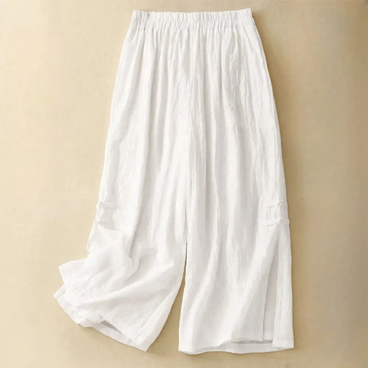 BWOOOH printed wide-leg yoga pants - Casual Plain Color Chinese Frog Button C