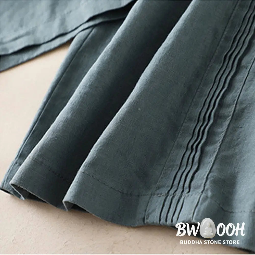 BWOOOH printed wide-leg yoga pants - Casual Plain Color Side Pleats Cotton Li