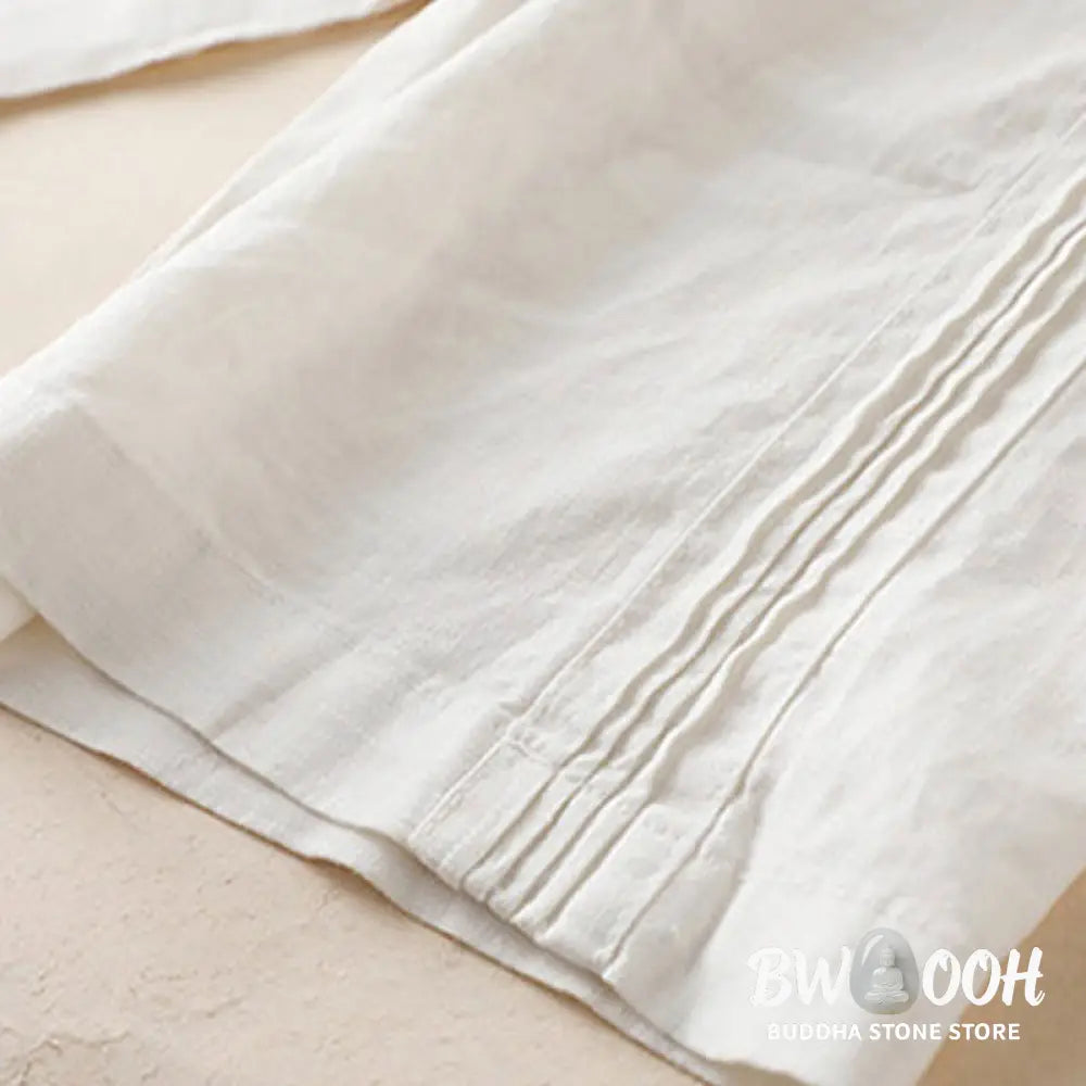 BWOOOH printed wide-leg yoga pants - Casual Plain Color Side Pleats Cotton Li