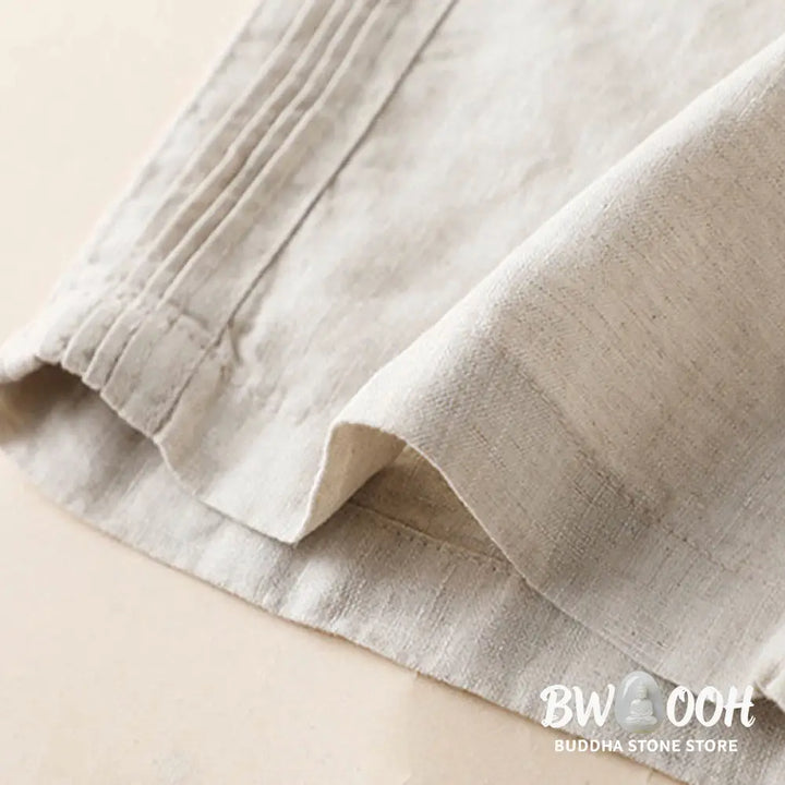 BWOOOH printed wide-leg yoga pants - Casual Plain Color Side Pleats Cotton Li