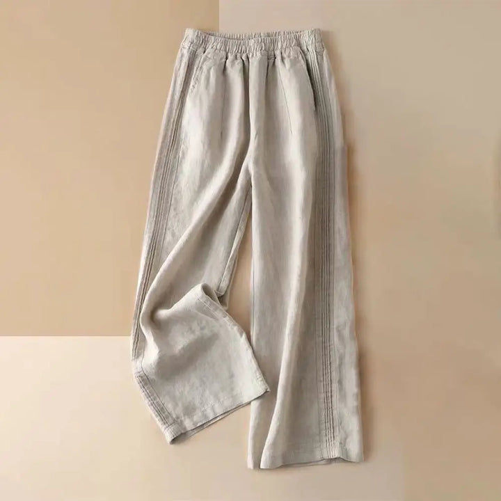 BWOOOH printed wide-leg yoga pants - Casual Plain Color Side Pleats Cotton Li