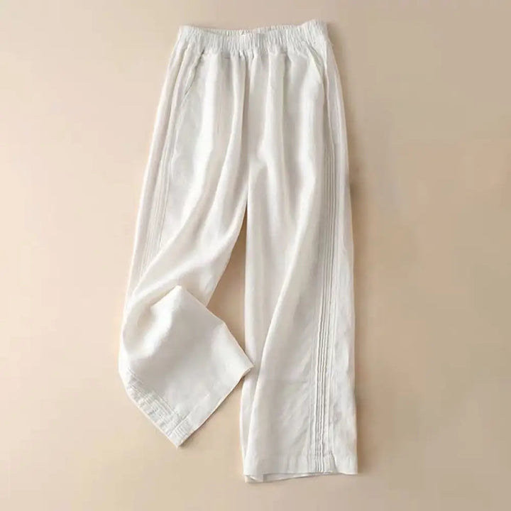 BWOOOH printed wide-leg yoga pants - Casual Plain Color Side Pleats Cotton Li