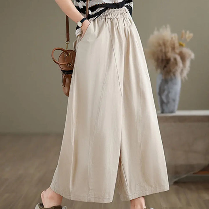 BWOOOH printed wide-leg yoga pants - Casual Plain Cotton Women&