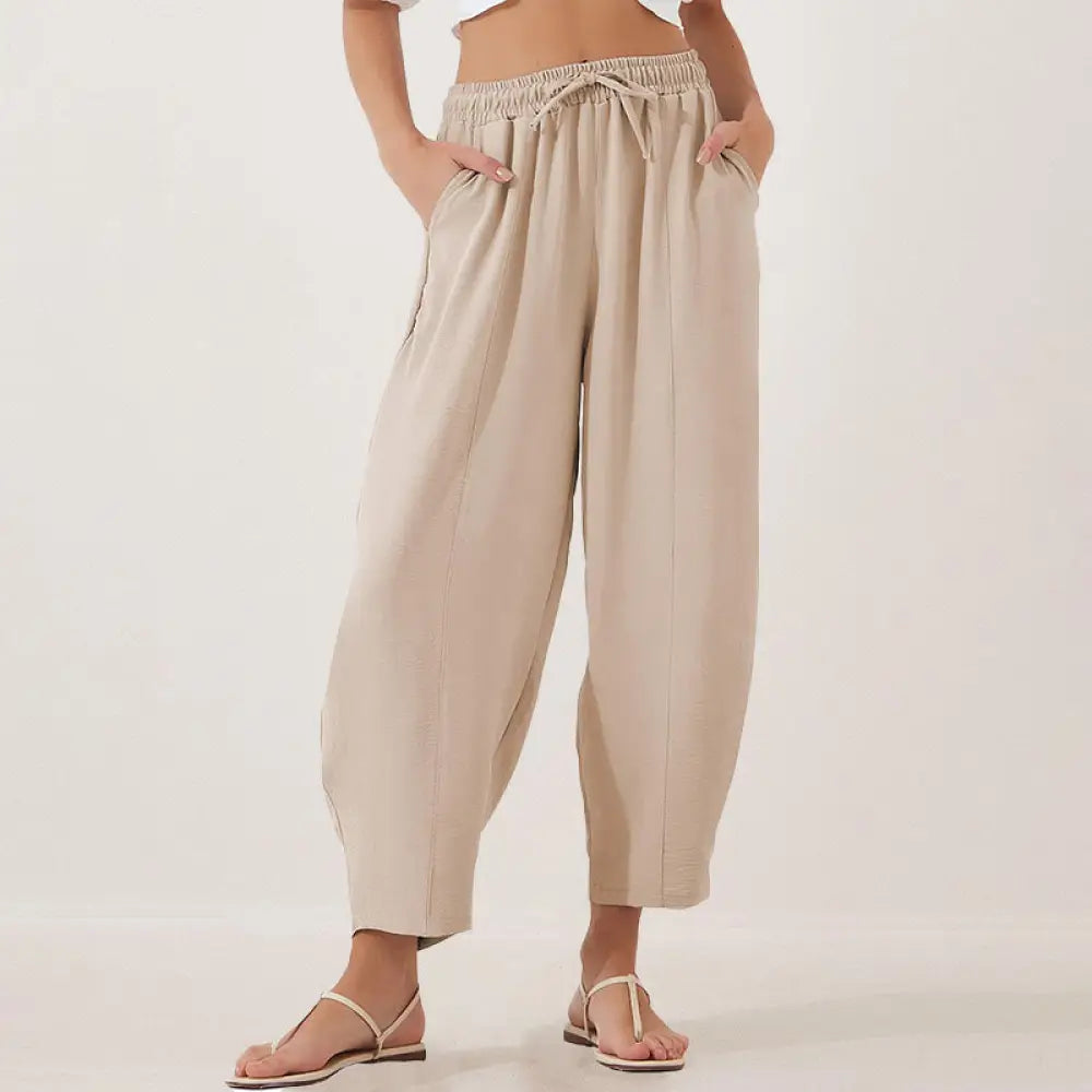 BWOOOH printed yoga leggings - Casual Plain Loose Drawstring Women&
