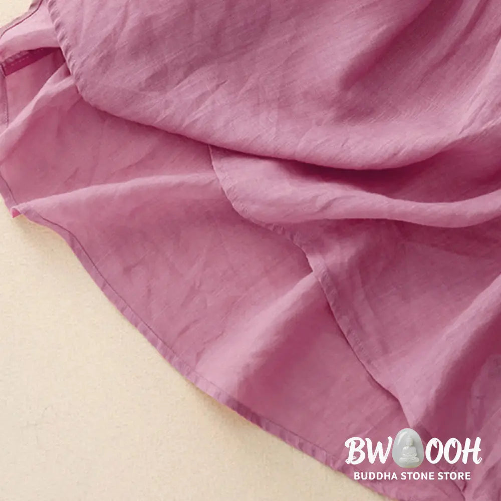 Buddha Stones Casual Plain Loose Women&
