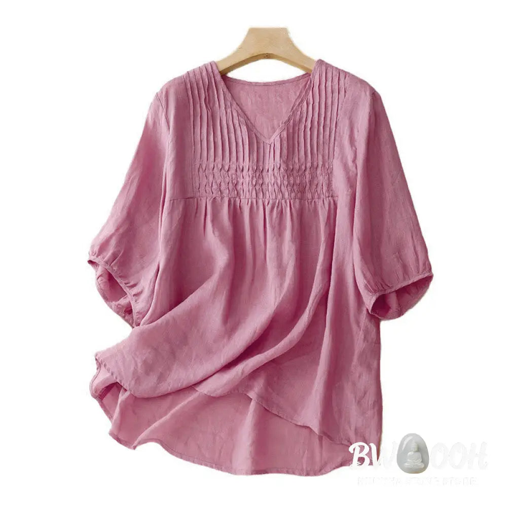 Buddha Stones Casual Plain Loose Women&