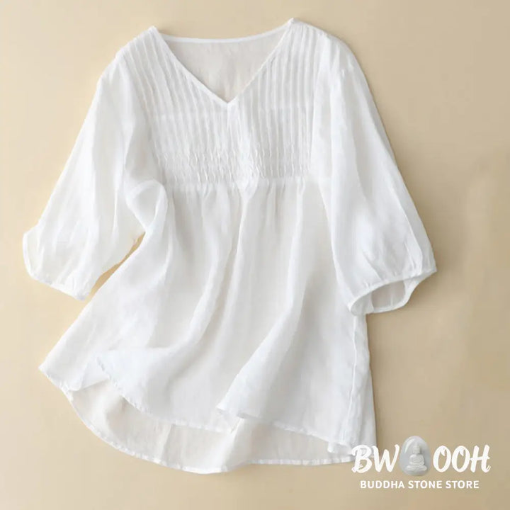 Buddha Stones Casual Plain Loose Women&