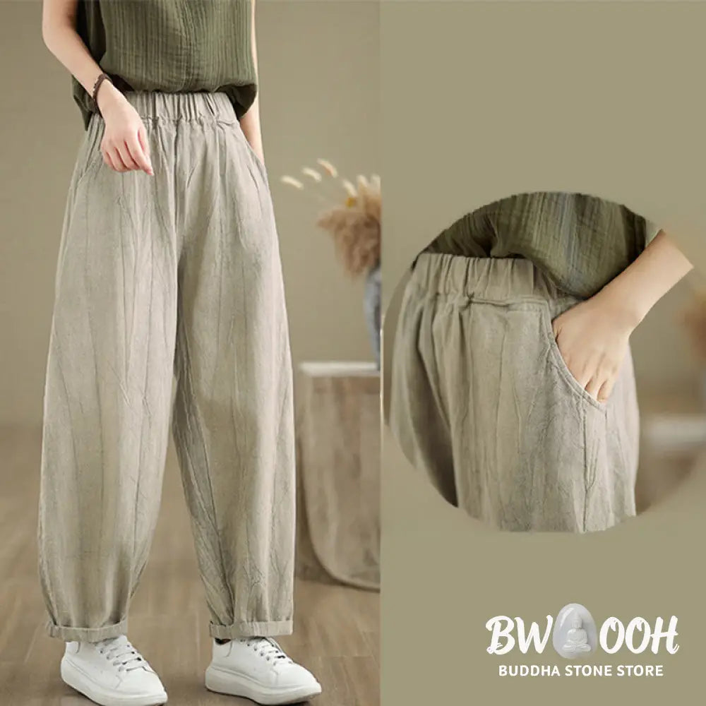 BWOOOH printed harem pants - Casual Plain Women&