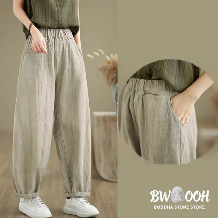 BWOOOH printed harem pants - Casual Plain Women&