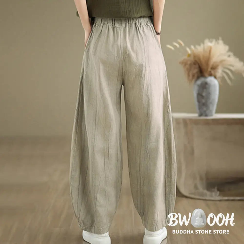 BWOOOH printed harem pants - Casual Plain Women&
