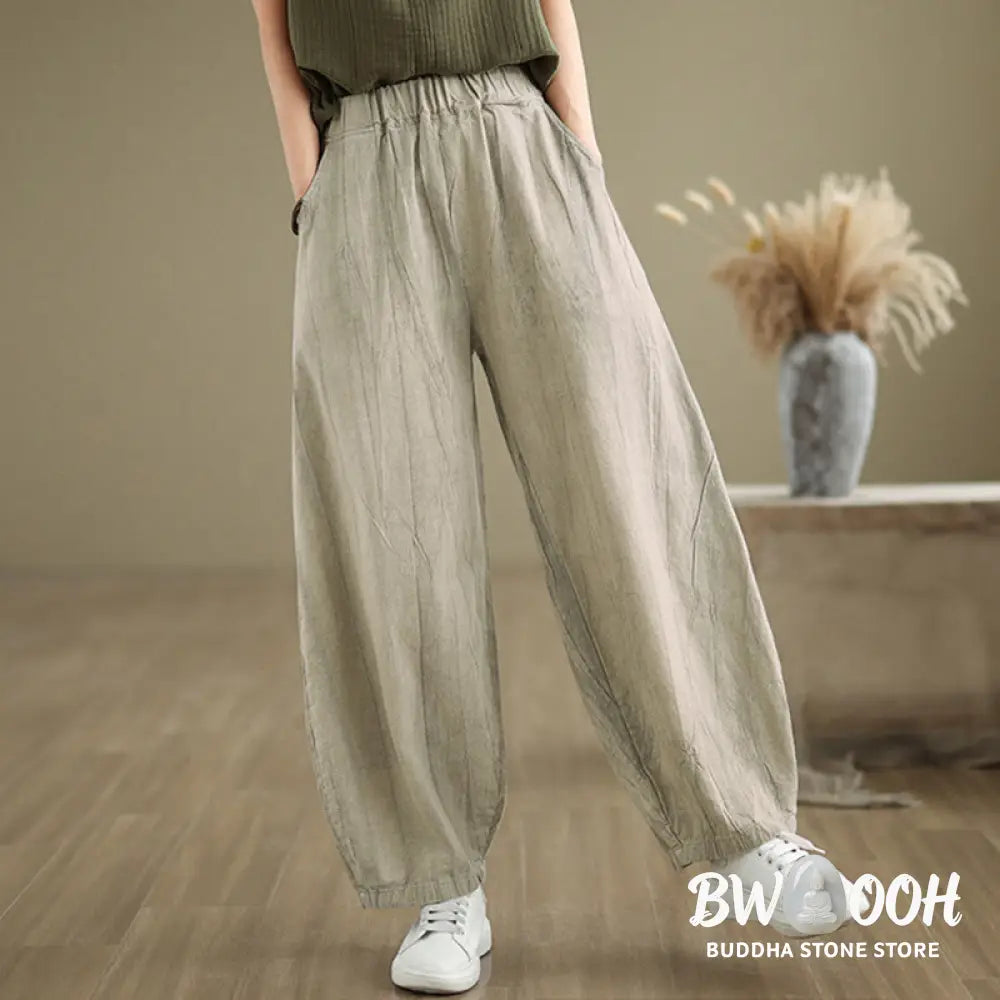 BWOOOH printed harem pants - Casual Plain Women&