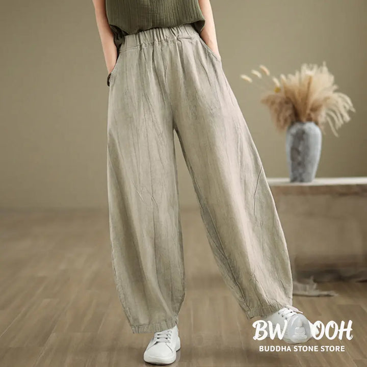 BWOOOH printed harem pants - Casual Plain Women&