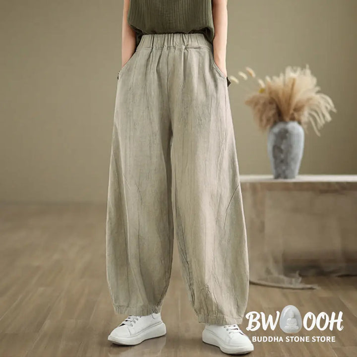 BWOOOH printed harem pants - Casual Plain Women&