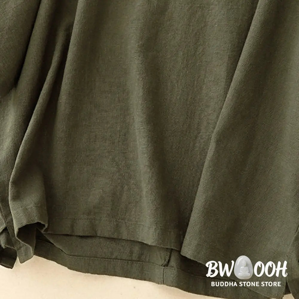 Buddha Stones Casual Plain Women&