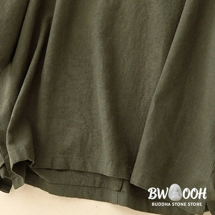 Buddha Stones Casual Plain Women&