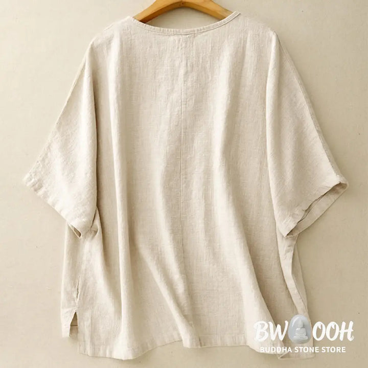 Buddha Stones Casual Plain Women&