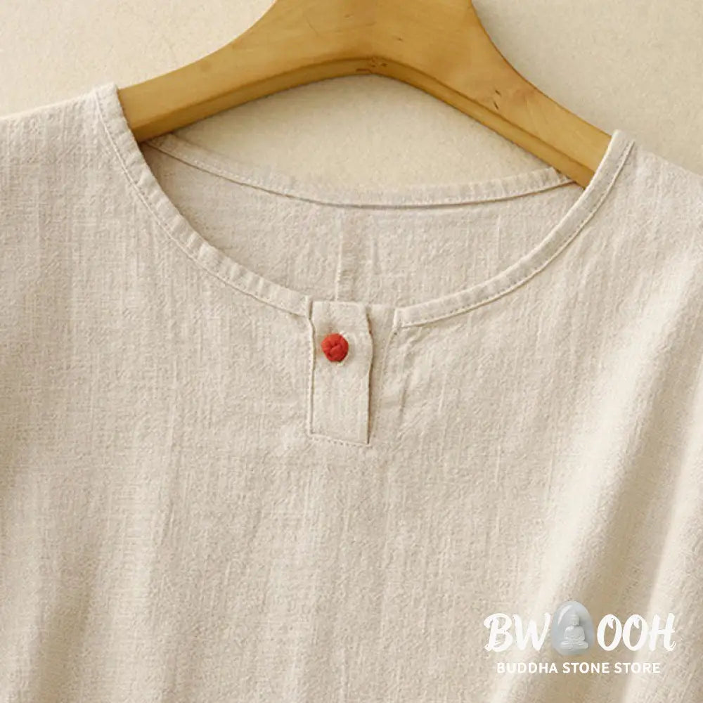 Buddha Stones Casual Plain Women&