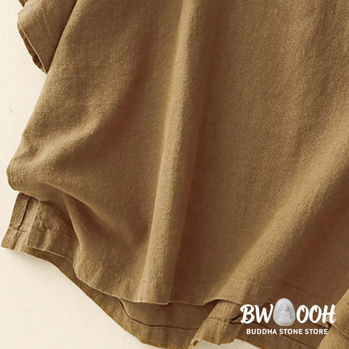 Buddha Stones Casual Plain Women&