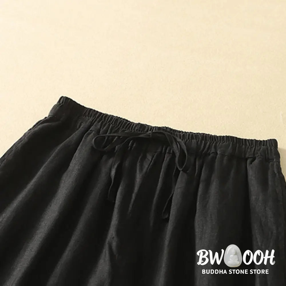 BWOOOH printed yoga pants - Casual Retro Drawstring Embroidery Desig