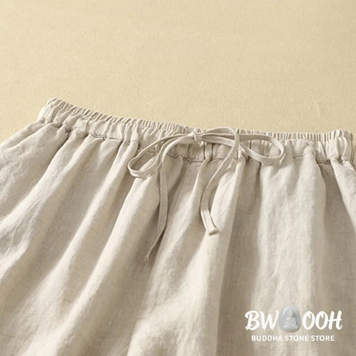 BWOOOH printed yoga pants - Casual Retro Drawstring Embroidery Desig