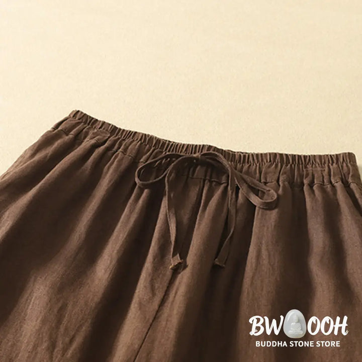 BWOOOH printed yoga pants - Casual Retro Drawstring Embroidery Desig