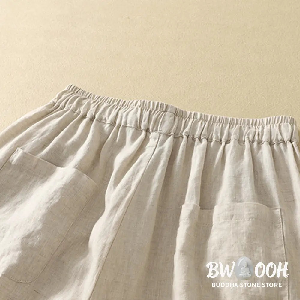 BWOOOH printed yoga pants - Casual Retro Drawstring Embroidery Desig