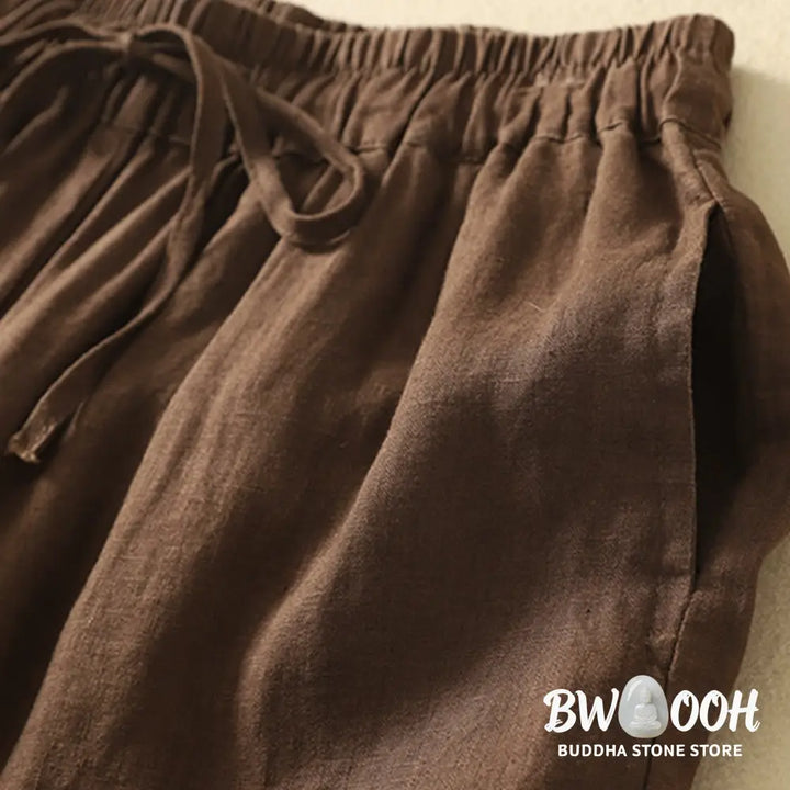 BWOOOH printed yoga pants - Casual Retro Drawstring Embroidery Desig