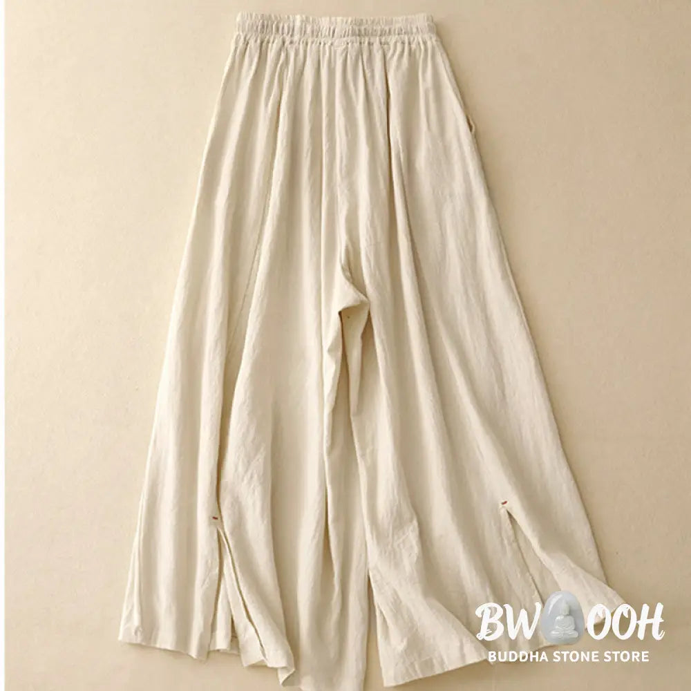 BWOOOH printed wide-leg yoga pants - Casual Simple Design Drawstring Split Co